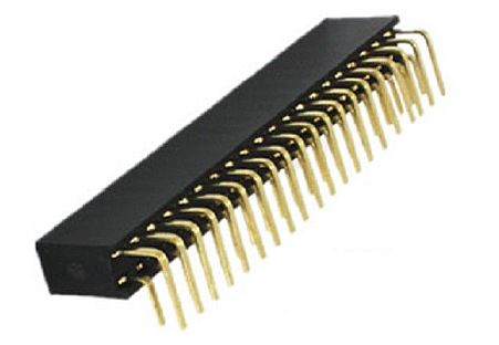 Pin headers female 20x2-pin (2